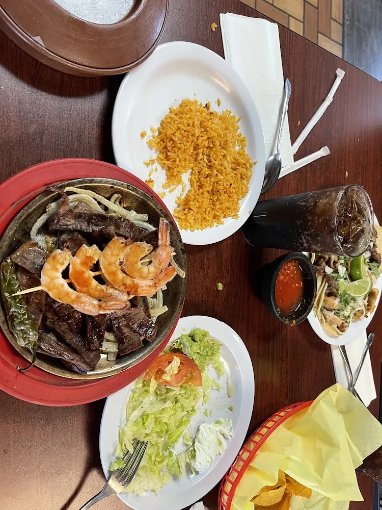 Carne Asada Shrimp Plate